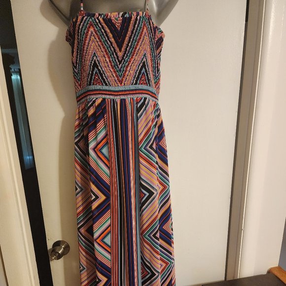 Express- Colorful Maxi dress - Picture 1 of 4
